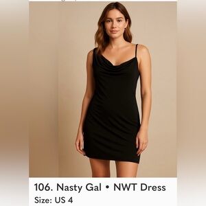 Nasty Gal Black Mini Dress super sexy!
